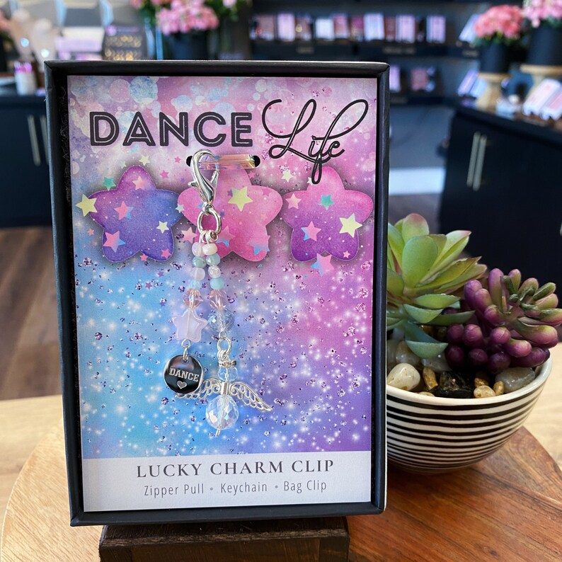 Gift for Dancer Dance Life Lucky Charm Clip for Keychain or Gear Bag Etsy