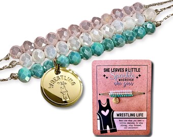 Girls Wrestling Bracelet Set - Hypoallergenic and Tarnish Resistant