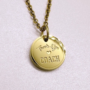 Custom Coach Necklace | Gift for Coach - Hypoallergenic and Tarnish Resistant