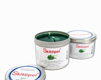 Skitopel 20oz All Natural Mint Candle - Repels Mosquitos - Indoor & Outdoor Use