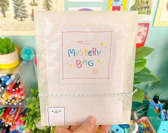 Mystery Bag - Stickers/Sticker Sheet/Art Print Pack (Grade B, Oopsie Grab Blind Bag)