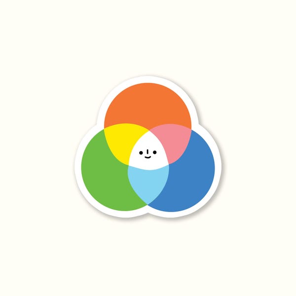 Color Wheel Vinyl Sticker - RGB CMYK Color System Decal Artist Graphic Designer Computer Hue Painter Illustrator Photoshop Drawing Drafter