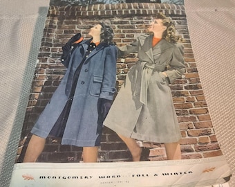 Vintage 1941 1942 Montgomery Ward Fall Winter Denver Colorado Catalog