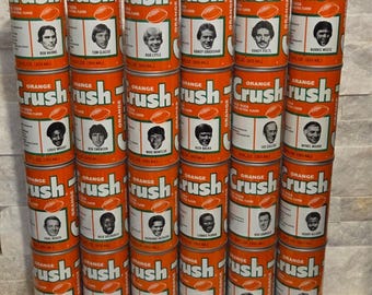 Vintage Denver Broncos Orange Crush Cans komplett set med 64 burkar förseglade 1978