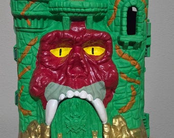 Vintage 1981 MOTU Custom Painted Grayskull Castle Cringer Battle Cat Edition