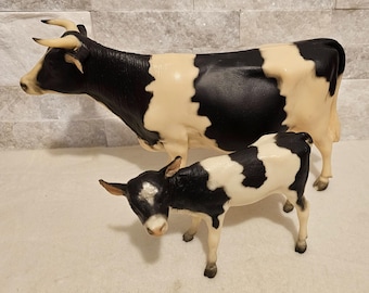 Vintage Breyer Cow Family Farmland Series 3447 Cow and Calf