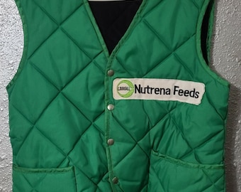 Vintage Cargill Nutrena Feeds Large Vest