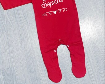 valentines sleepsuit