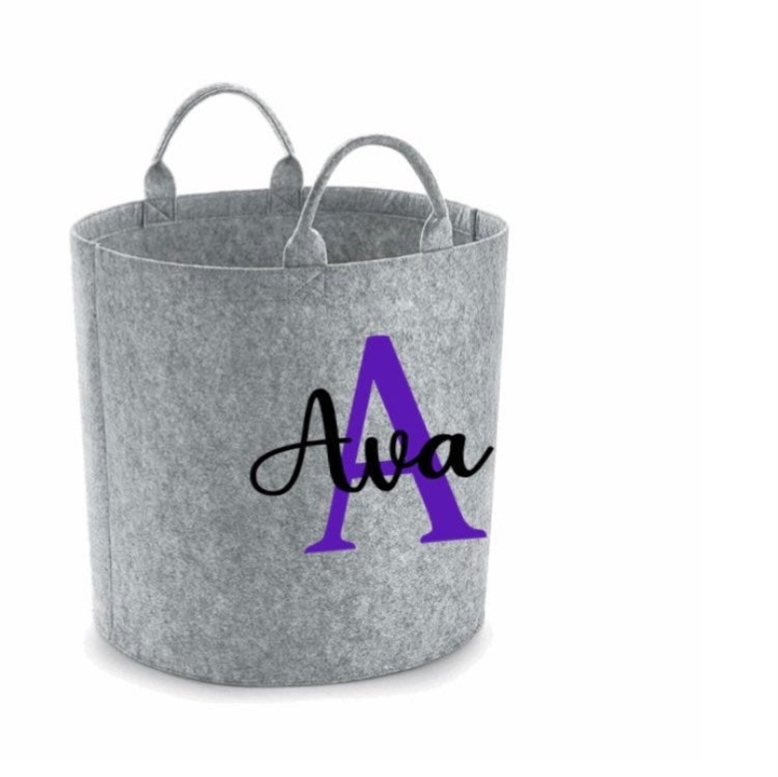 Personalised Felt Basket Children's Toy Basket Kids Toy Etsy