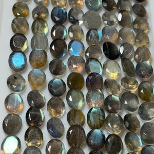5X7MM.  Natural Labradorite Oval Faceted/gift birthday/ Faceted Gemstone