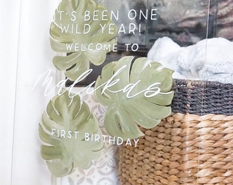 Hand-Lettered  Welcome Sign