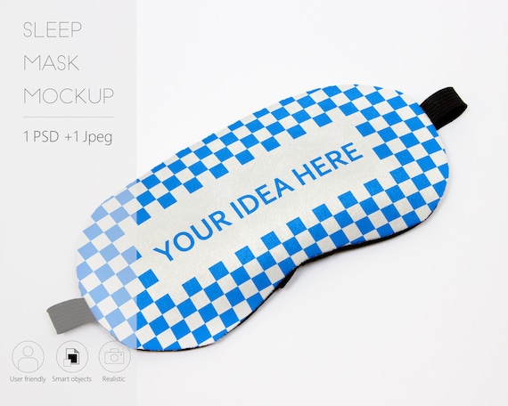 Download Sleep Mask Mockup Eye Mask Mockup Eye Sleep Mask Etsy PSD Mockup Templates