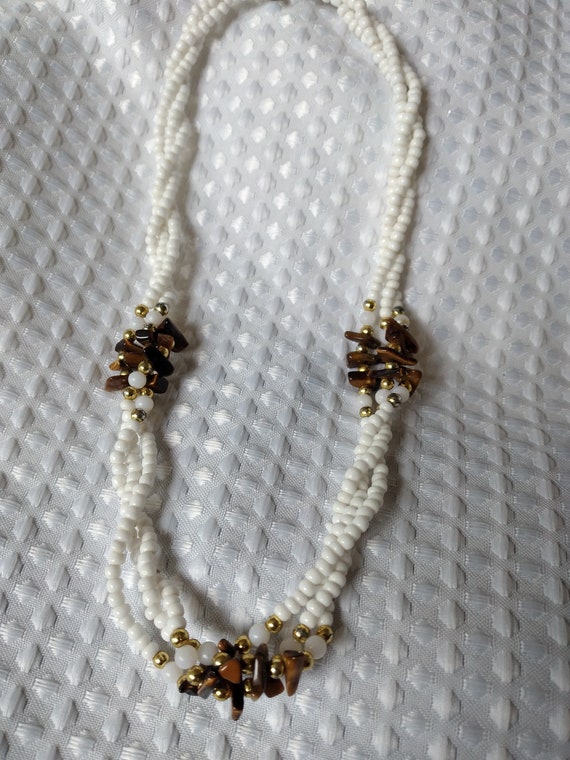 Tigers Eye beaded Necklace also comes in our gemstones