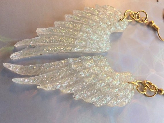 Angel wings earrings gardian angel wings