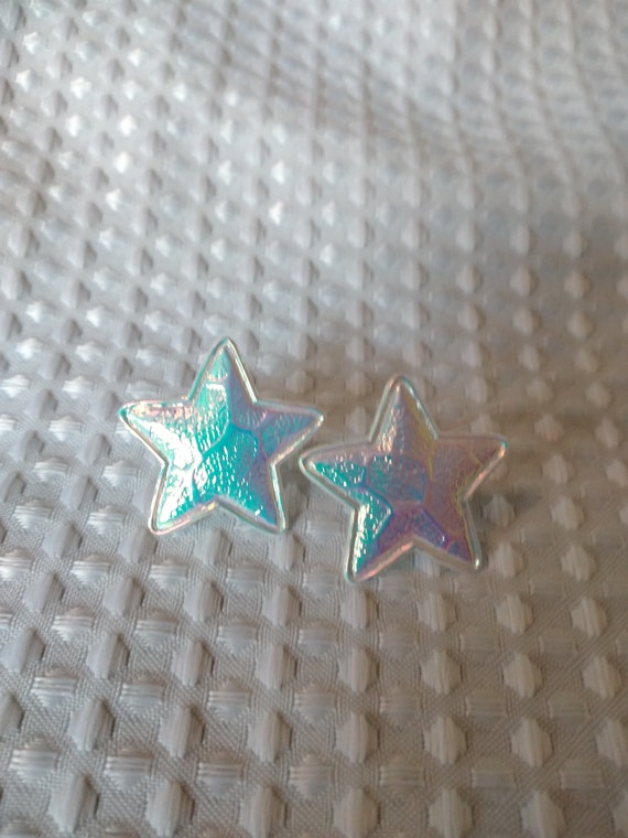 Star Cushion Earrings set of 3 come in unicorn ,gold mermaid scale and gold glitter.
