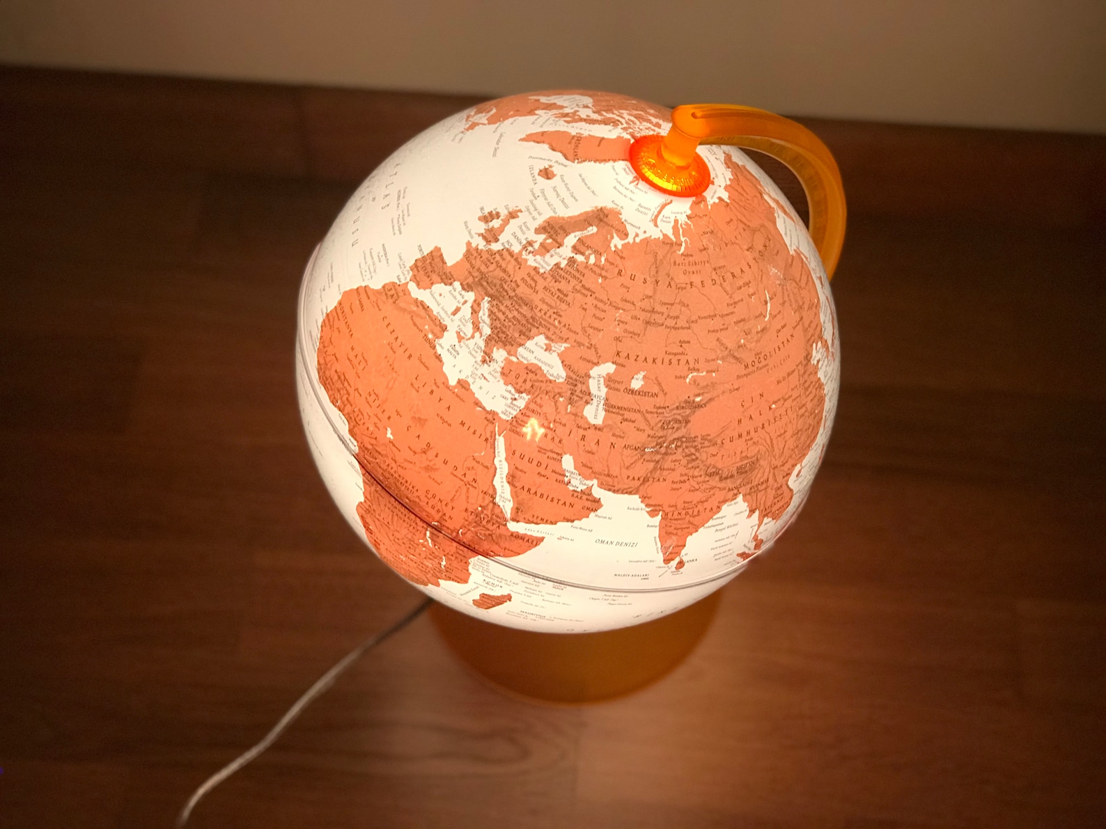 Earth Table Lamp Globe Lamp World Table Lamp Vintage Etsy