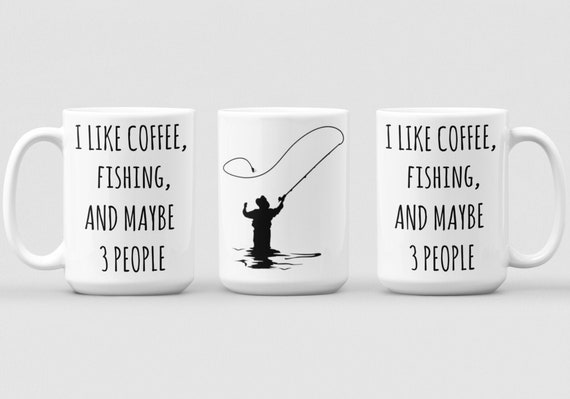 Personalized Fisherman Gift, Gifts for Men, Fishing Coffee Mug, Funny Gift  for Bobbers,sarcastic Gift for Introvert Person MWC036 