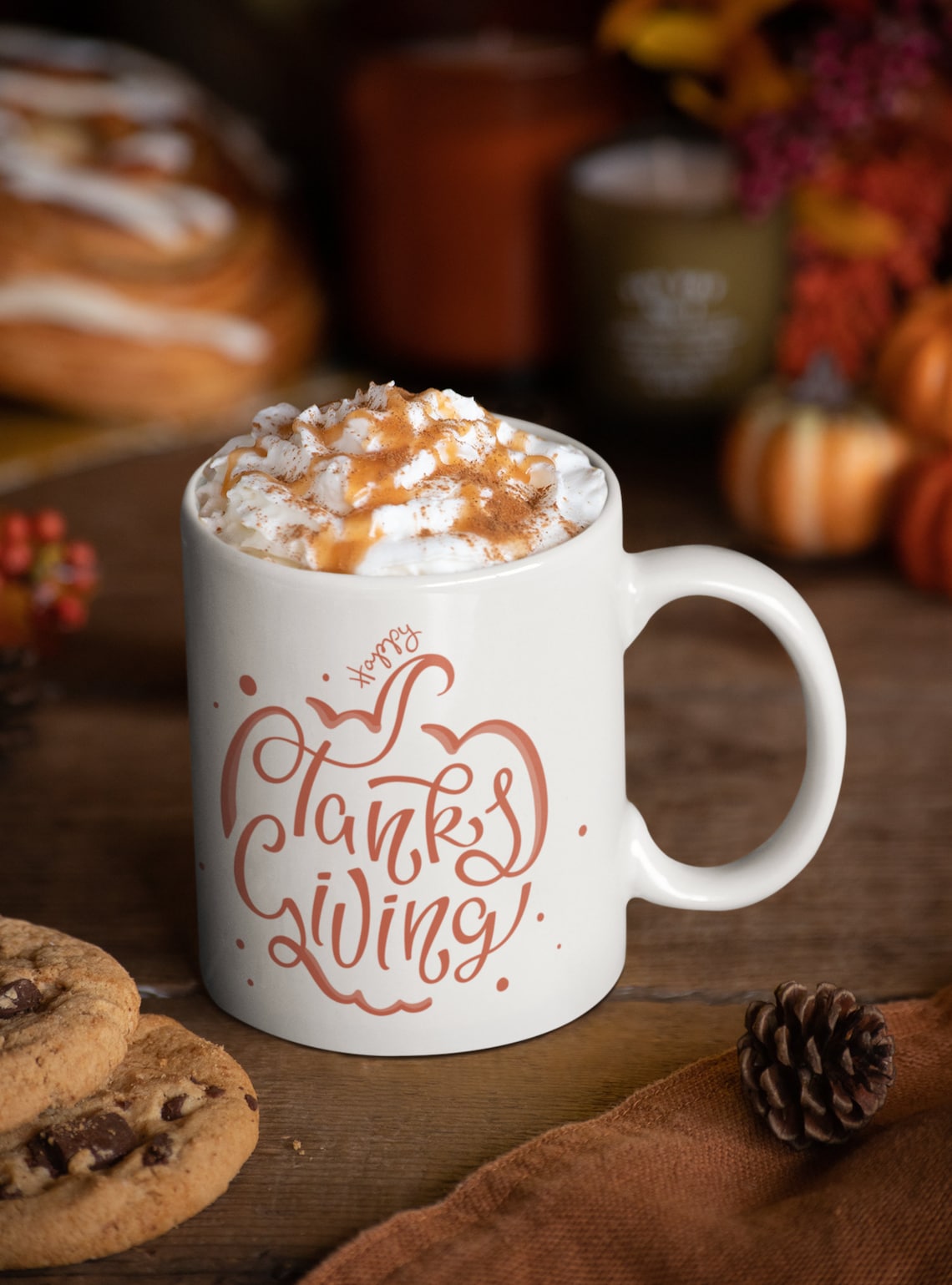 Happy Thanksgiving coffee mugThankful and Blessed mugunique Etsy