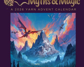 Calendario de Adviento de Hilos Mito y Magia – Cuenta atrás de Hilos de Lujo Teñidos a Mano