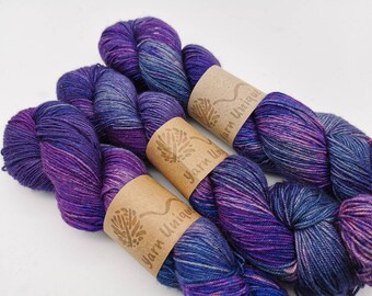 4Ply Silky Yak | Luxury Hand Dyed Sock Yarn | Superwash Merino/Silk/Yak (60/20/20%) blend | 100g | Alexandrite