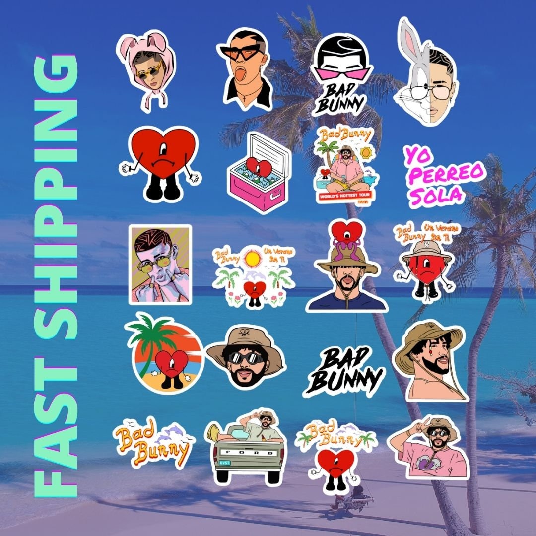 Bad Bunny Stickers PACKS Un Verano Sin Ti N Verano Sin Ti Etsy