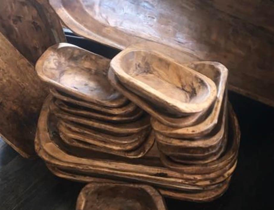 Wooden Dough Bowls Wholesale Custom Candle, Candle Making Farmhouse Rustic,  Farmhouse, Decor Bowls 