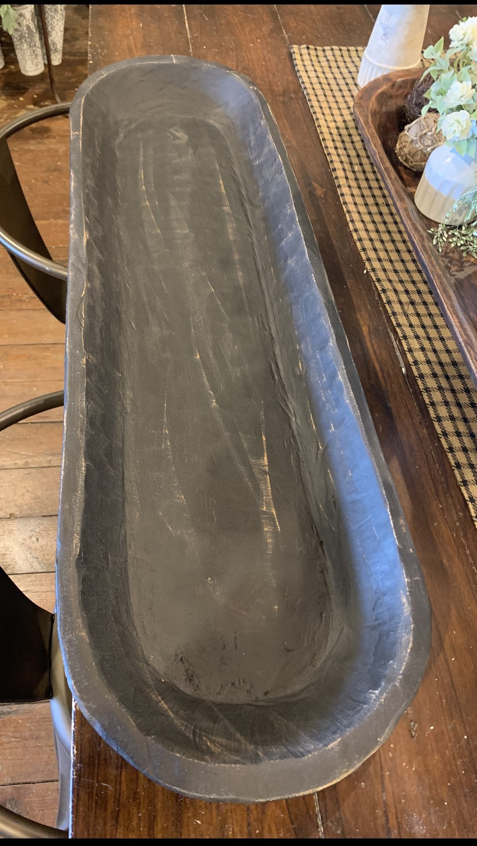 Hand Carved Extra Large WOOD DOUGH BOWL 40 X 12 X Etsy