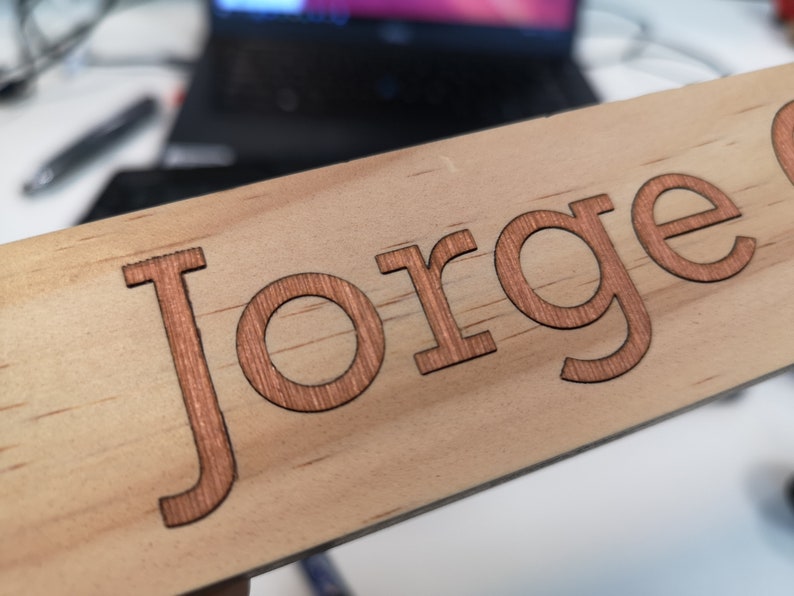 Personalized Name Plate wood Inlay Etsy