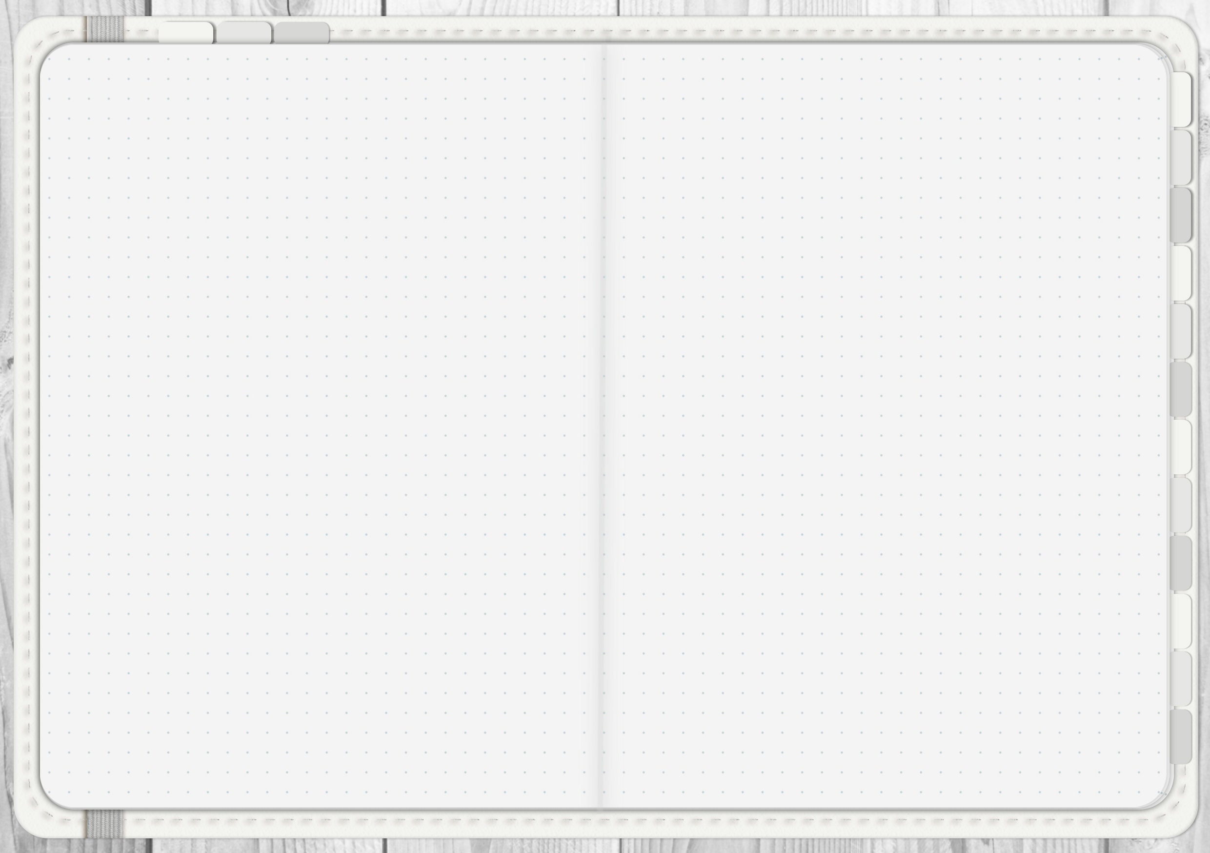 Blank Goodnotes Digital Bullet Journal, off White Digital Bullet ...