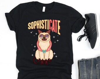 Sophisticated Siamese Cat PNG File For Sublimation Printing DTG Printing - Sublimation Design Download, Digital T-Shirt Design