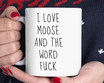 Taza divertida para amantes de los alces: un regalo divertido y atrevido para adultos.