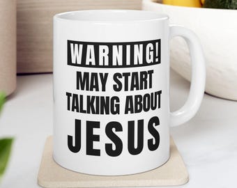 Funny Jesus Mug: Christian Gift for Coffee Lovers