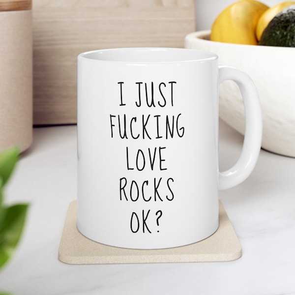 Rock Collector Gifts, Rock Lover Gift, Crystal Lover Gift, Geology Gifts, Geologist Gift, Rock Collecting Mug, Rock Mug, Rock Collection Cup