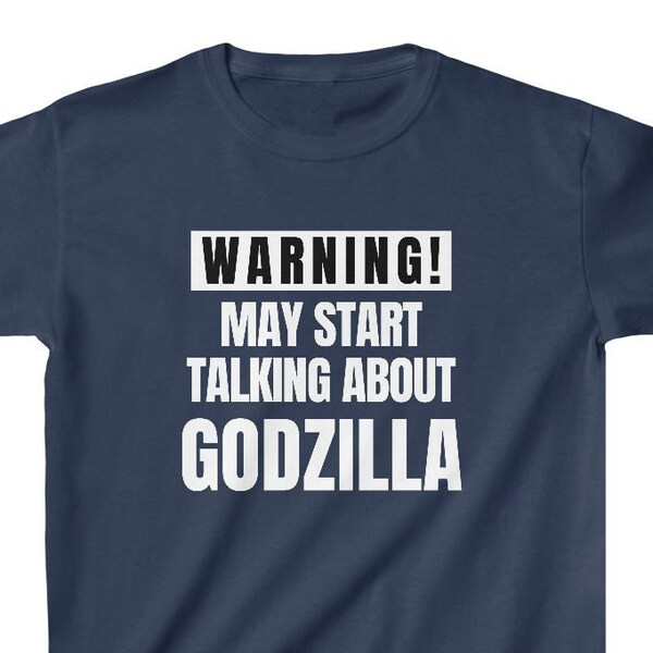 Godzilla Shirt Kids Etsy