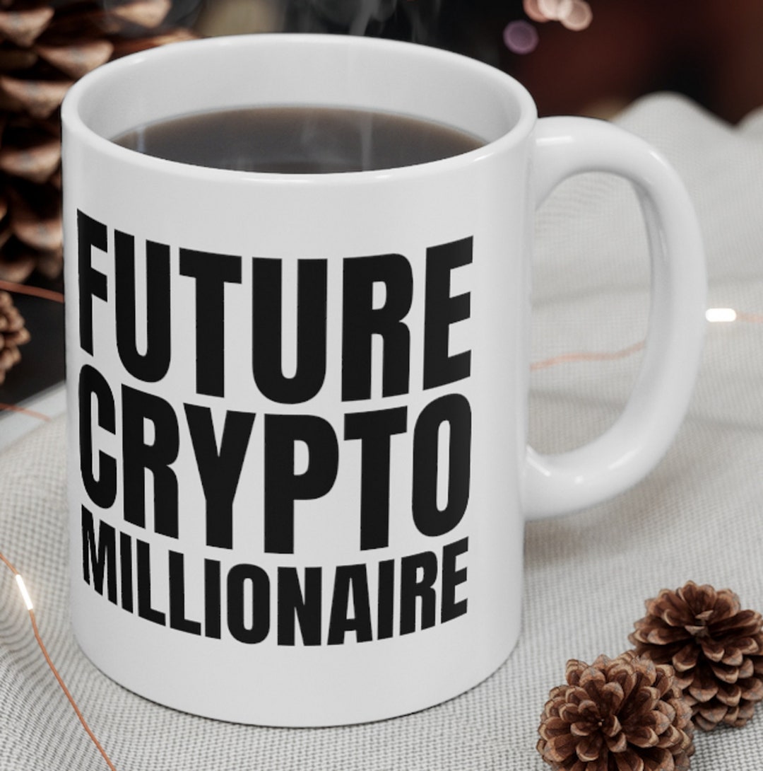 Crypto Miner Acrylic Mug VeChain Just Hodl It Cryptocurrency Mug - 11oz  White Acrylic Coffee Cup For Crypto Fans Crypto Themed Drinkware