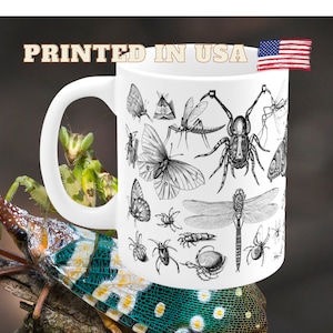 Insect Mug - Bug Mug, Best-Selling Bug Lover Coffee Mug - Entomologist Gift Mug