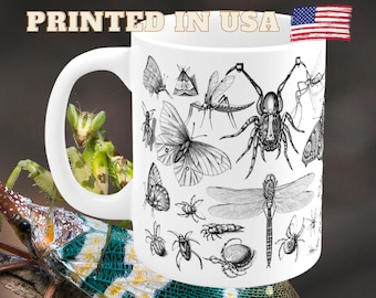 Insekten Tasse: Entomologen Geschenk, Käfer Liebhaber Tasse