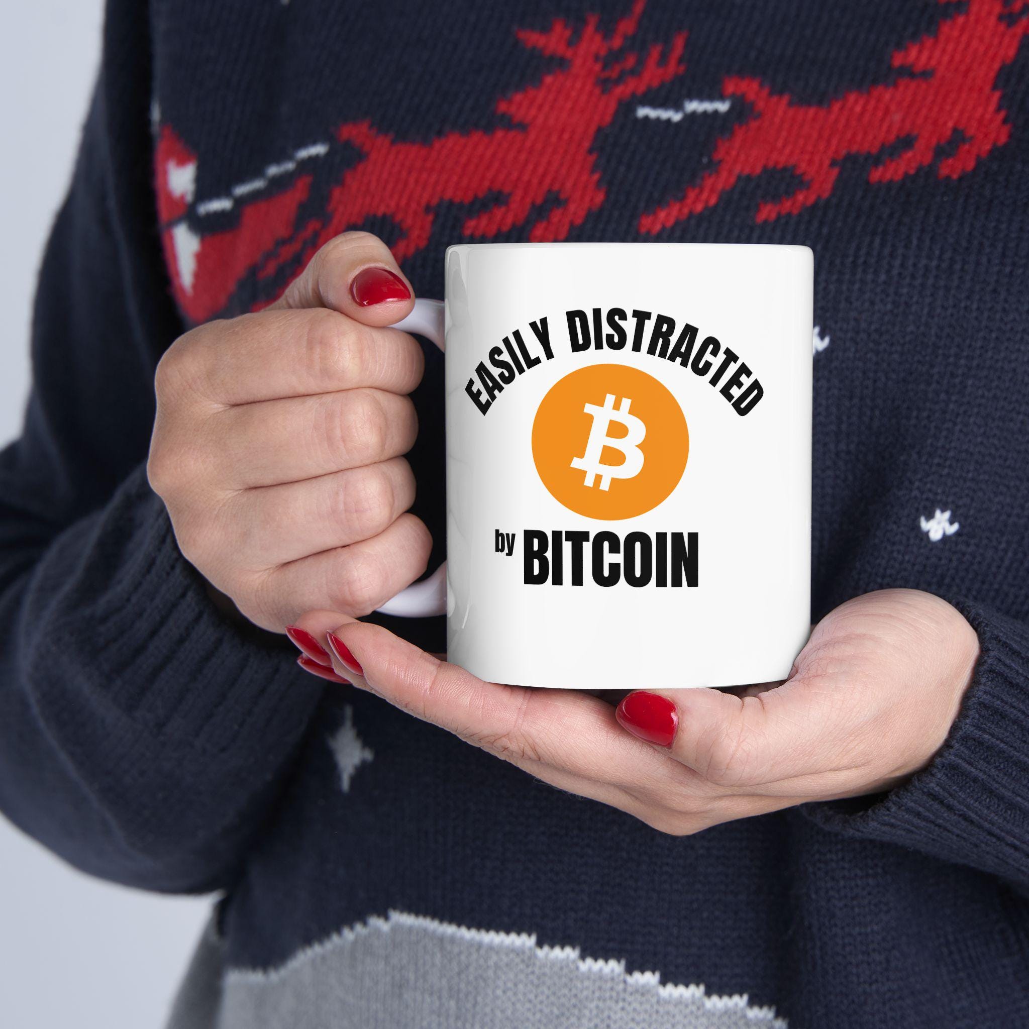 Bitcoin Mug Easily Distracted by Bitcoin, Bitcoin Gift, Crypto Mug,  Cryptocurrency Mugs, Bitcoin Coffee Mug, Crypto Gift, - Etsy