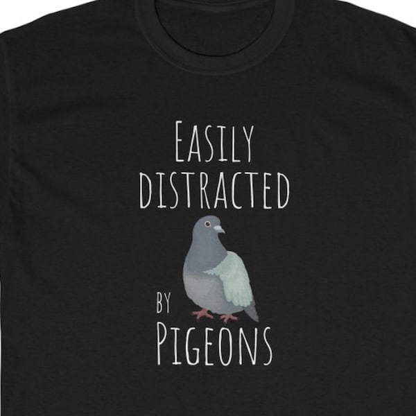 面白い鳩のTシャツ：気が散りやすい鳥好きへのギフト