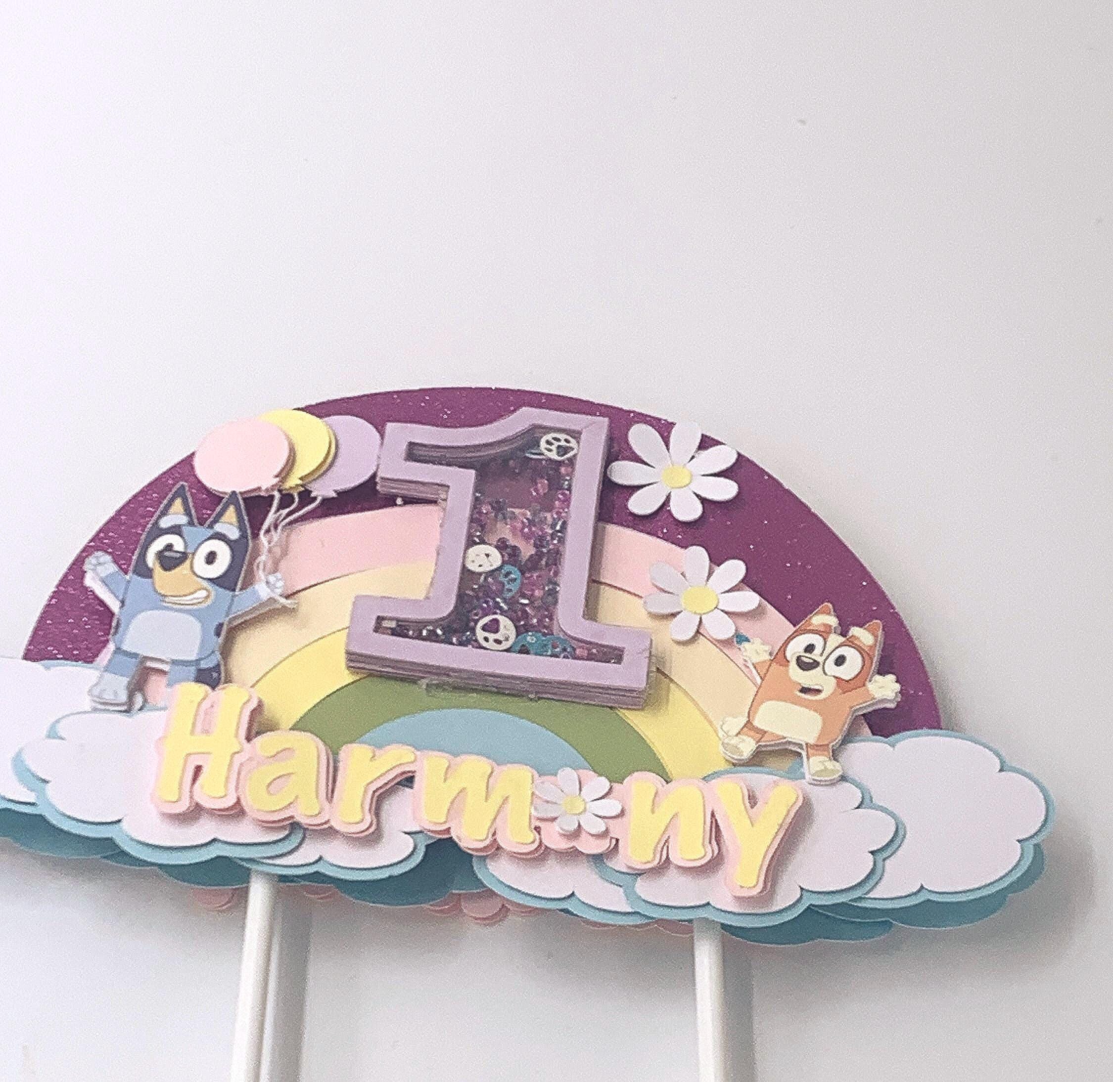 Bluey Cake Shaker Pastel Colors
