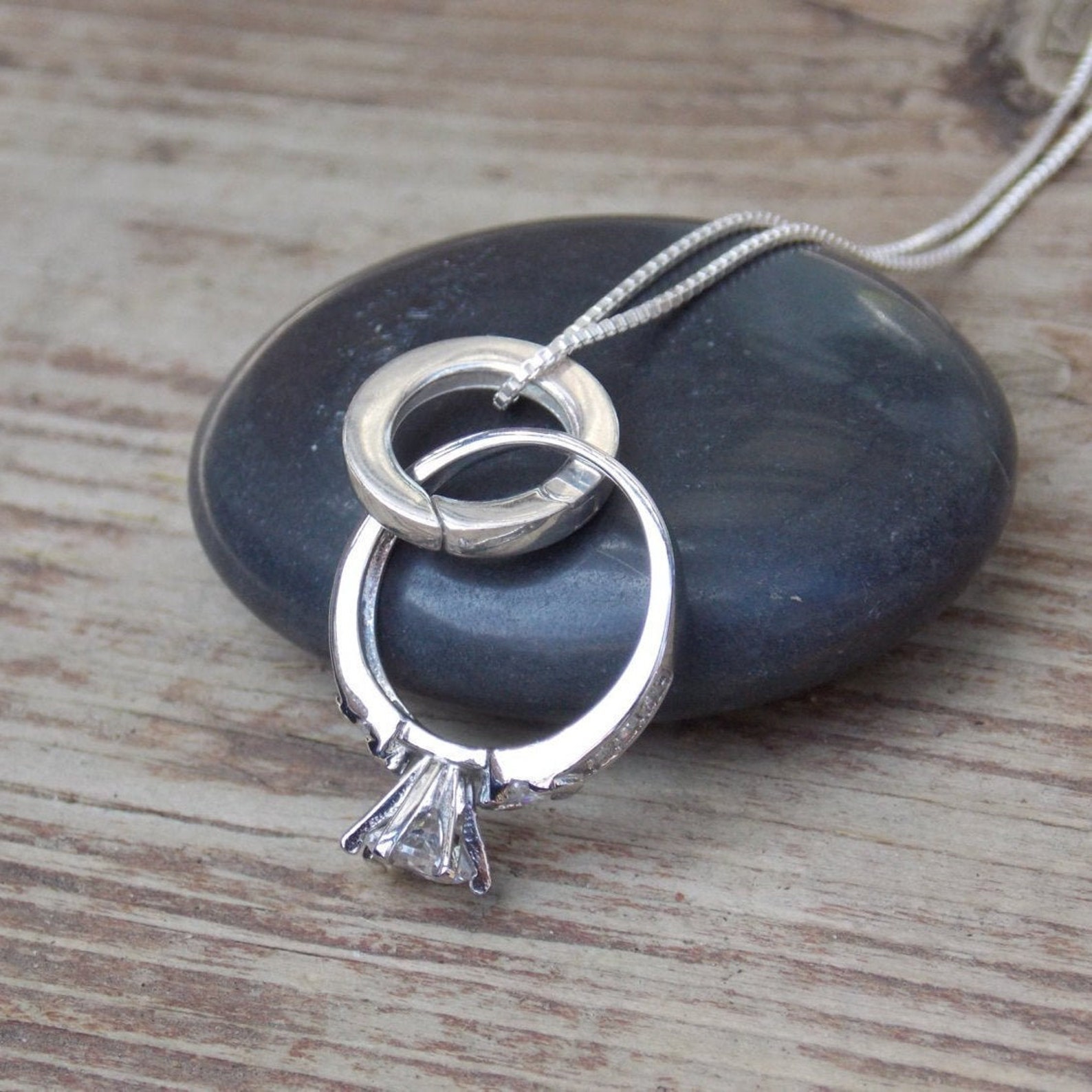 Ring Holder Necklace Wedding Ring Holder Necklace Ring Etsy