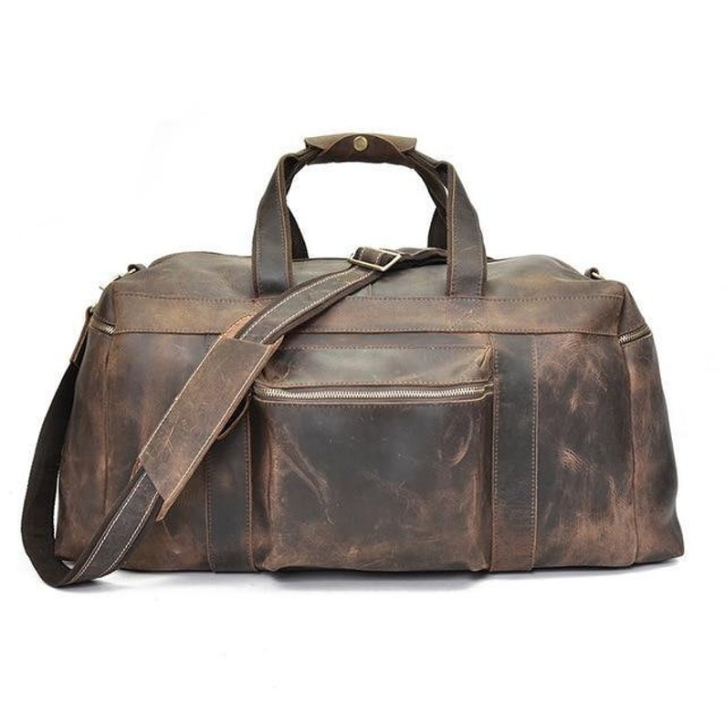The Colden Duffle Bag Large Capacity Leather Weekender image 6
