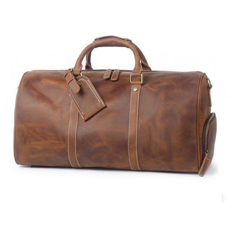 Handmade Leather Duffle Bag Large Leather Duffle Bag Vintage Leather Duffle Bag the Dagny