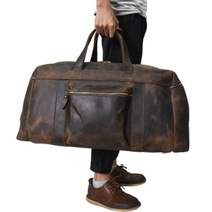 The Colden Duffle Bag Large Capacity Leather Weekender image 7