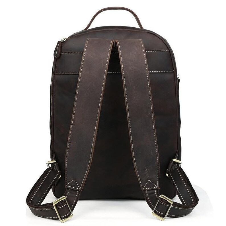 The Sten Backpack Small Genuine Leather Backpack Etsy
