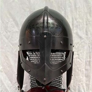 Casco medieval de guerrero vikingo con cuernos, casco vikingo armadura  antiguo
