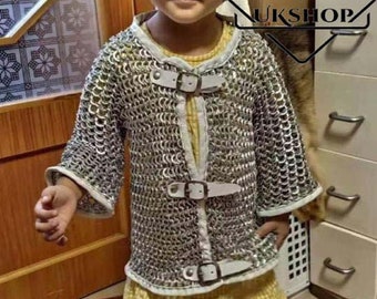 Lightweight Aluminum Chainmail Shirt 10-15 yrs child Medieval Chain Mail Costume