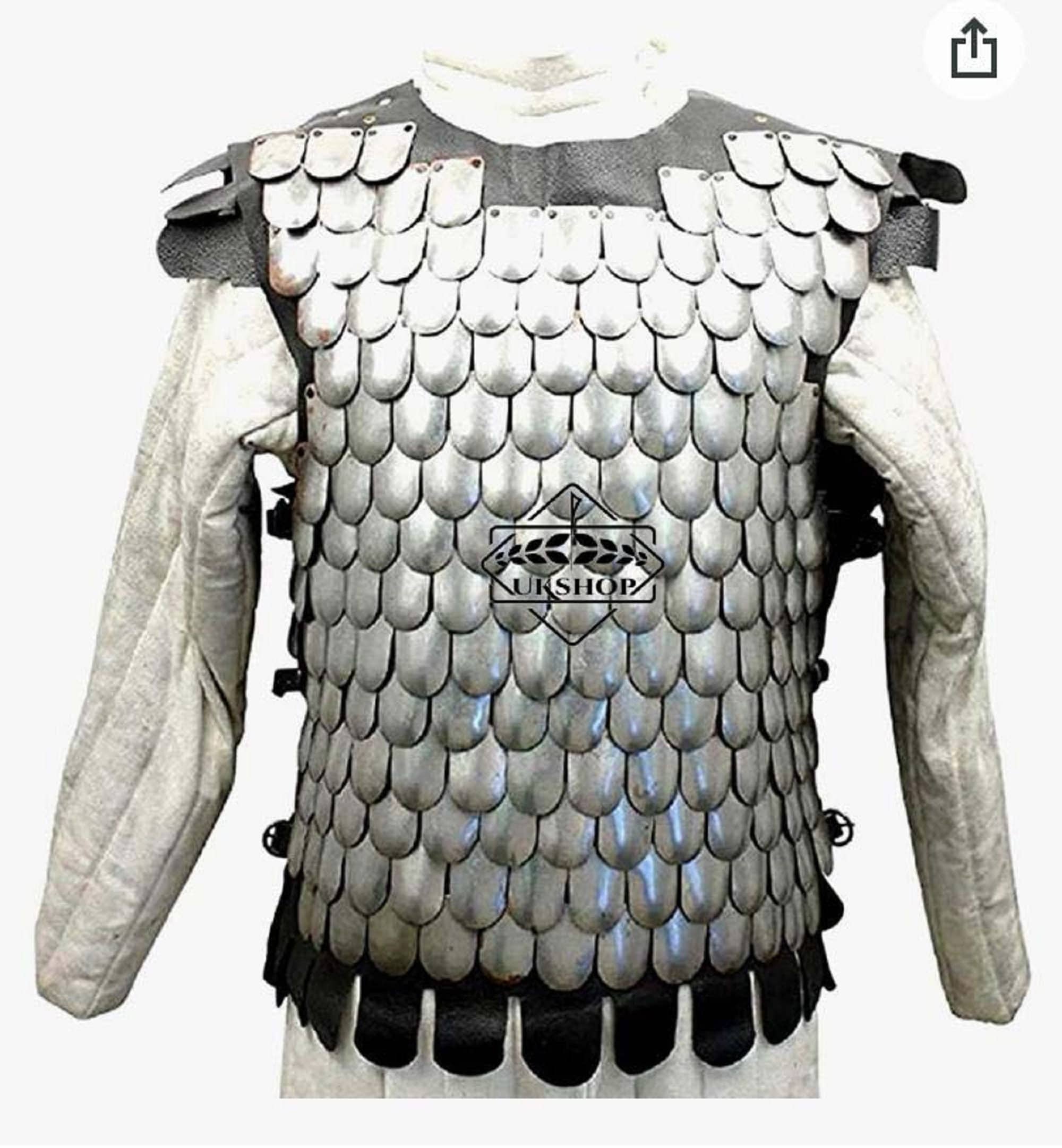 Medieval Scale Body Armor Leather Liner 20G Steel LARP Etsy Canada