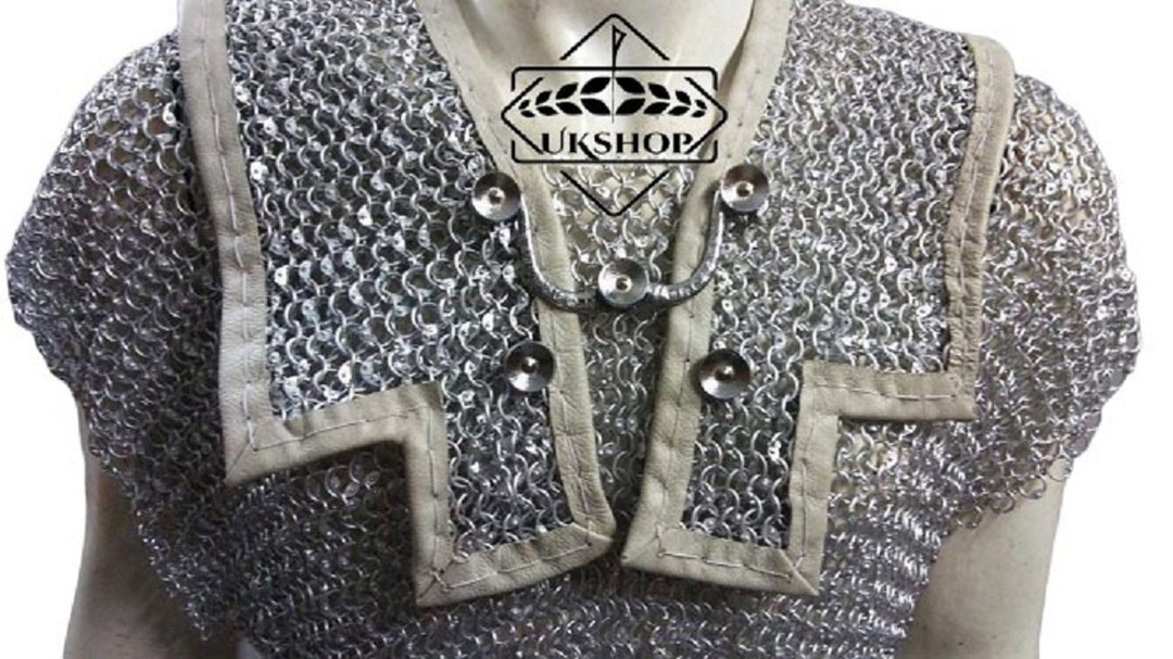 10mm Rome Chainmail Lorica Hamata, 10MM Round Riveted Light Weight ...
