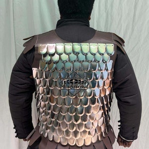 Medieval Scale Body Armor Leather Liner 20G Steel LARP - Etsy